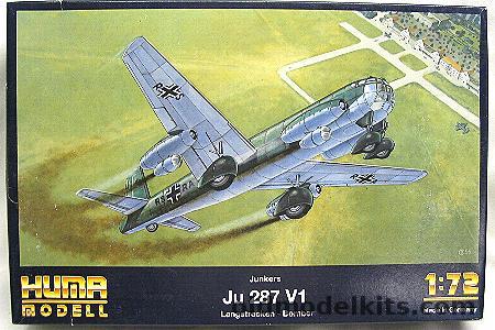 Huma Model 1/72 Junkers Ju-287 V1 - Jet Bomber, 5001 plastic model kit